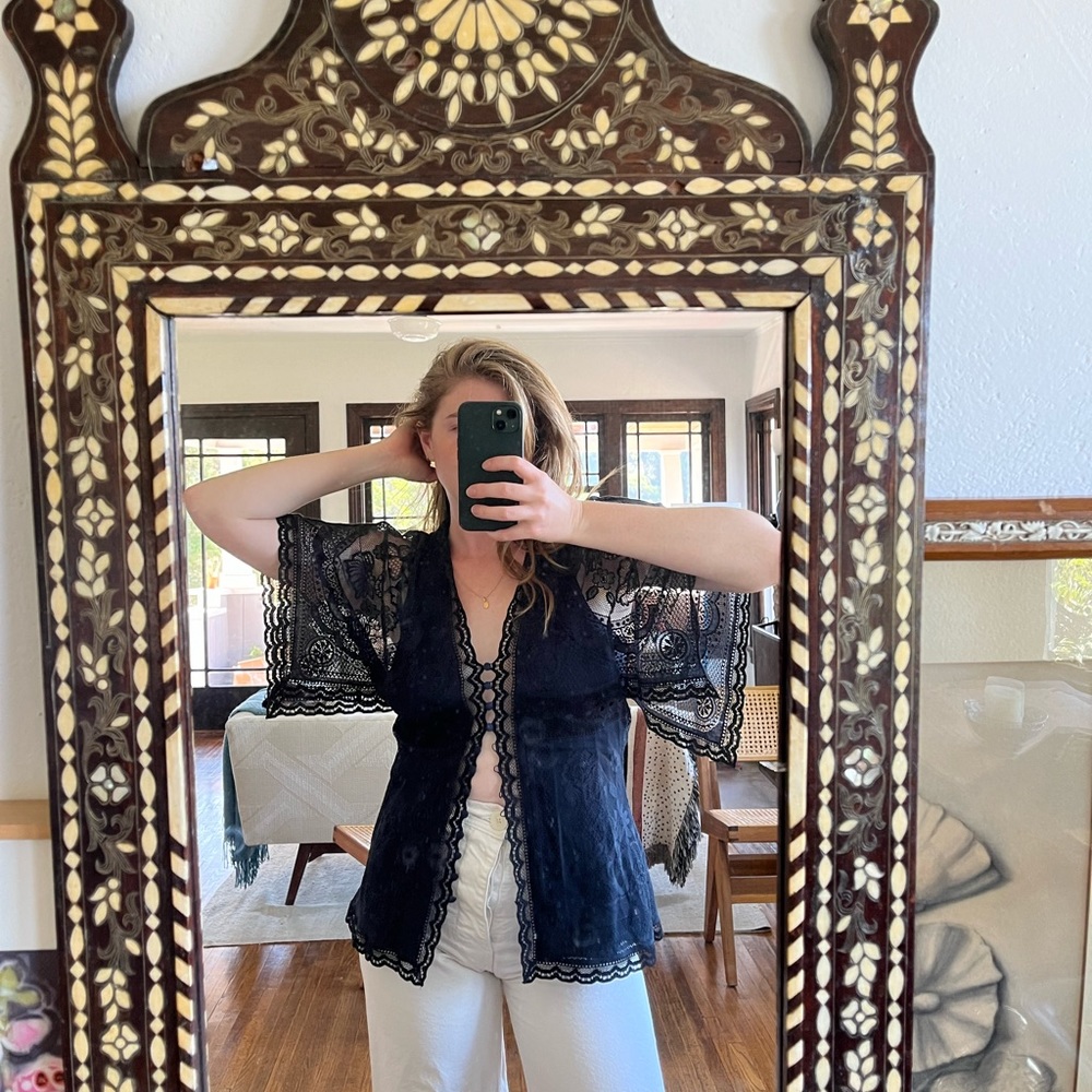 Cholé Black Lace Blouse vintage